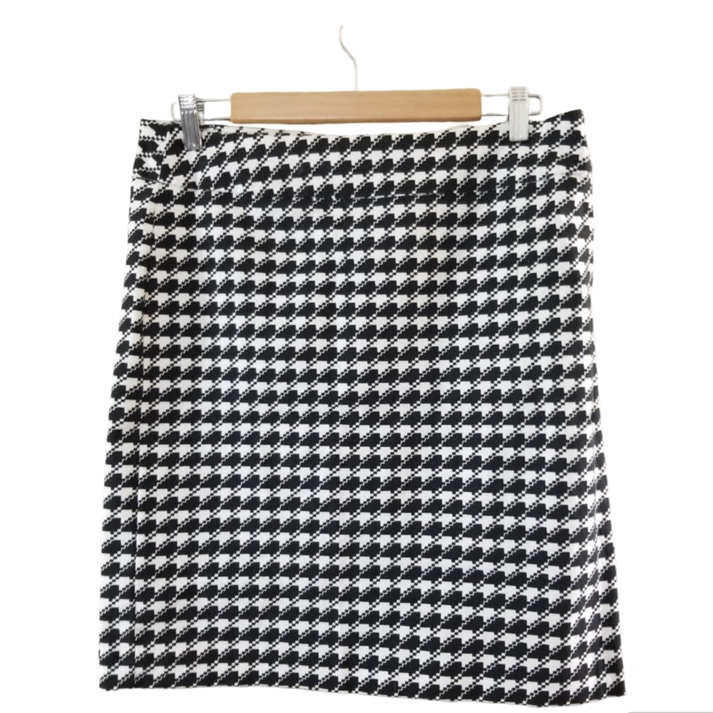 Reitmans Black and White Houndstooth Skirt Size 11